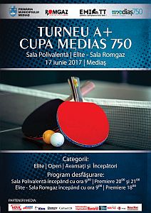 Cupa Mediaș 750 la tenis de masă